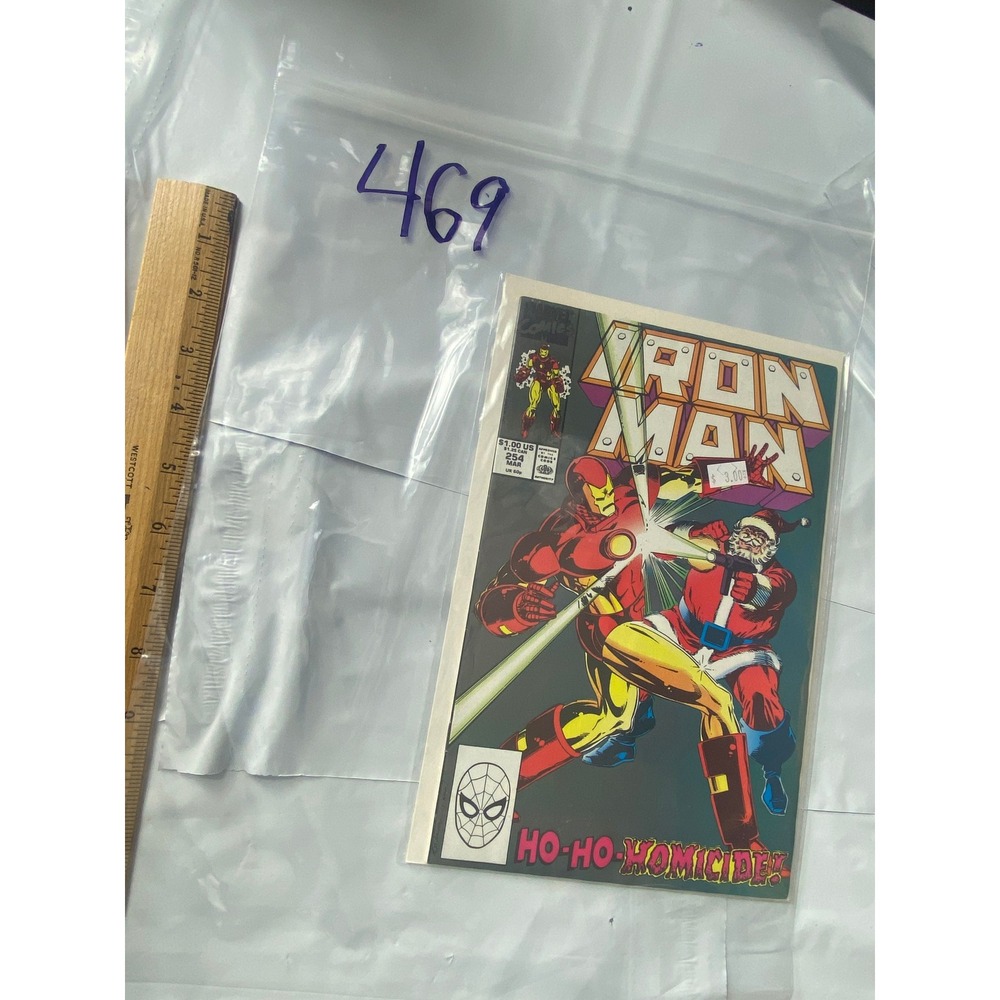 Iron Man‎ Comic Book 469 Ho Ho Homicide Marvel Comics
